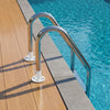 VEVOR Deck Anchor Flange 4 Pack, 1-7/8 in Pool Ladder Deck Mount, Handrail Anchor with Stainless Steel Mounting Hardware, Premium Aluminum Alloy Flange for Inground Swimming Pool Ladder, White