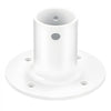 VEVOR Deck Anchor Flange 4 Pack, 1-7/8 in Pool Ladder Deck Mount, Handrail Anchor with Stainless Steel Mounting Hardware, Premium Aluminum Alloy Flange for Inground Swimming Pool Ladder, White