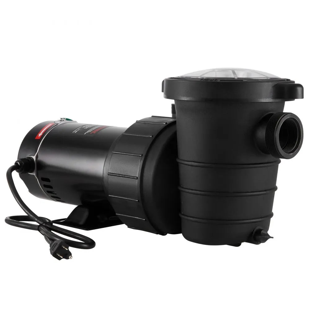 VEVOR Above Ground Pool Pump, 1HP, 80 GPM Max. Flow Single Speed Swimming Pool Pump, 120V 3450 RPM 36 ft Max. Head Lift Pool Pump with Filter Basket, for Above Ground Pools Hot Tubs Spas