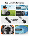 VEVOR FlashPure Sand Filter Pump, 14 in for Above Ground Pool, 0.75 HP 3500 GPH, Swimming Pool Filter System with Timer, 6X Faster Filtration, Media Installed, Leak-Resistant, Ready to Use Out of Box