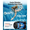 VEVOR 16 in Sand Filter Pump for Above Ground Pool, 0.75 HP 4400 GPH, Swimming Pool Sand Filter Pump with Pre-Assembled Core & Leak-Resistant Design, 6-Way Valve, High-Efficiency Filtration for Pools