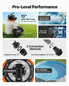 VEVOR 13 in Sand Filter Pump for Above Ground Pool, 0.75 HP 3500 GPH, Swimming Pool Sand Filter Pump with Pre-Assembled Core & Leak-Resistant Design, 6-Way Valve, High-Efficiency Filtration for Pools