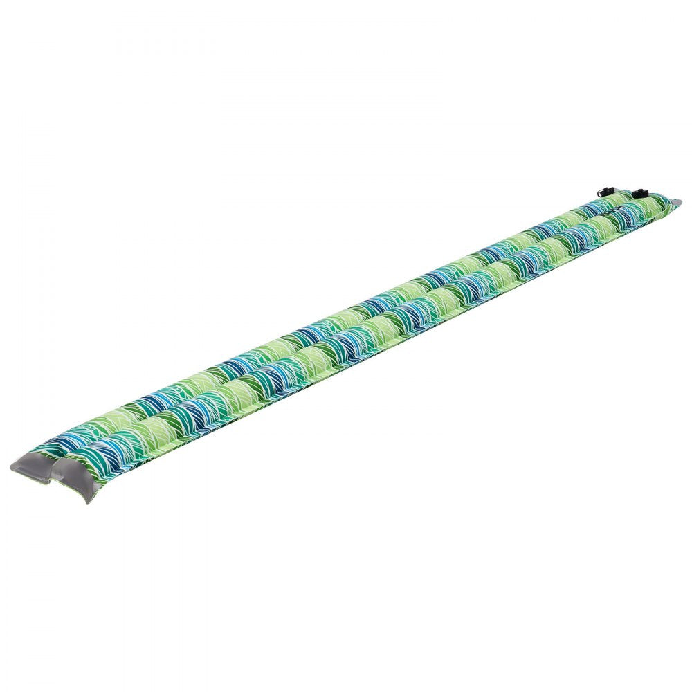 VEVOR Pool Cover Water Bags, 5 Packs 8 Ft, Double Chamber Pool Cover Water Tubes with Reflective Strips, 0.3mm Thick PVC Bags Weights with Leakproof Screw Cap, for Winter Inground Swimming-Pool Covers