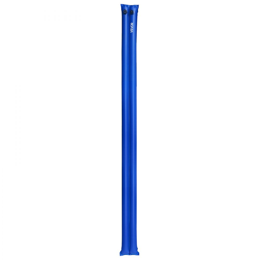VEVOR Pool Cover Water Bags, 12 Packs 10 Ft, Double Chamber Pool Cover Water Tubes, 0.4mm Thick PVC Bags Weights with Leakproof Screw Cap, for Inground Swimming-Pool Covers Winter Closing, Blue