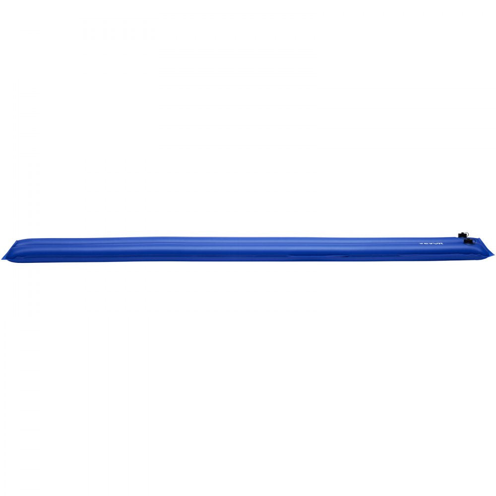 VEVOR Pool Cover Water Bags, 6 Packs 8 Ft, Double Chamber Pool Cover Water Tubes, 0.4mm Thick PVC Bags Weights with Leakproof Screw Cap, for Inground Swimming-Pool Covers Winter Closing, Blue