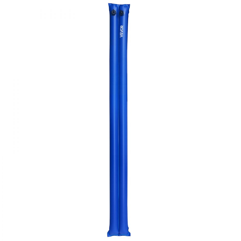 VEVOR Pool Cover Water Bags, 6 Packs 8 Ft, Double Chamber Pool Cover Water Tubes, 0.4mm Thick PVC Bags Weights with Leakproof Screw Cap, for Inground Swimming-Pool Covers Winter Closing, Blue