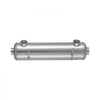 VEVOR Pool Heat Exchanger, 210K BTU Swimming Pool Heater Exchanger, 316L Stainless Steel Construction, High Efficiency Water to Water Transfer Heating System for Spa, Hot Tub, Indoor/Outdoor, Silver