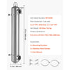VEVOR Pool Heat Exchanger, 600K BTU Swimming Pool Heater Exchanger, 316L Stainless Steel Construction, High Efficiency Water to Water Transfer Heating System for Spa, Hot Tub, Indoor/Outdoor, Silver