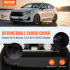VEVOR Retractable Cargo Cover for Mazda, Upgraded Waterproof Trunk Cover Security Shield Shade for Mazda CX-5 2017-2025 5-Seater, UV Resistant Rear Trunk Cover, Aluminum Alloy & PVC Leather Texture