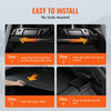 VEVOR Retractable Cargo Cover, Upgraded Waterproof Trunk Cover Security Shield Shade for Jeep Grand Cherokee 2 Row 2022-2025 5-Seater, UV Proof Rear Trunk Cover Aluminum Alloy & PVC Leather Texture