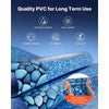 VEVOR 15ft Pool Liner, Round Overlap Swimming Pool Liner for 54 in Wall Height, Premium Vinyl, Easy Install with Leak-Proof Patches, Designed for Steel Sided Above-Ground,Outdoor, Boulder Swirl