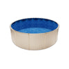 VEVOR 15ft Pool Liner, Round Overlap Swimming Pool Liner for 54 in Wall Height, Premium Vinyl, Easy Install with Leak-Proof Patches, Designed for Steel Sided Above-Ground,Outdoor, Boulder Swirl