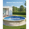 VEVOR 8-ft Round Above Ground Pool Liner, Overlap Pool Liners, Standard Gauge Vinyl, 48-to-54inch Wall Height, Designed for Steel Sided Above-Ground Swimming Pools