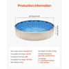 VEVOR 8-ft Round Above Ground Pool Liner, Overlap Pool Liners, Standard Gauge Vinyl, 48-to-54inch Wall Height, Designed for Steel Sided Above-Ground Swimming Pools