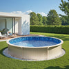 VEVOR 8-ft Round Above Ground Pool Liner, Overlap Pool Liners, Standard Gauge Vinyl, 48-to-54inch Wall Height, Designed for Steel Sided Above-Ground Swimming Pools