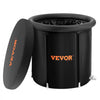 VEVOR Ice Bath Tub, Cold Water Therapy Plunge Tub for Athletes, Portable Outdoor Ice Barrel Plunge Pool for Recovery, 90 Gal Inflatable Folding Bathtub with Cover, Home Ice Pod for Adult, 32"Lx30"H