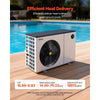 VEVOR Pool Heat Pump Max 70730 BTU, Electric Pool Heater for Above & In-Ground Up to 19812 Gallons, All-DC Inverter Technology, WiFi & App Remote Control, Multiple Protection for Swimming Party