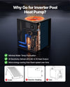 VEVOR pool heat pump - angled view 1