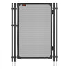 VEVOR Pool Fence Gate, 4 x 2.5 ft Inground Swimming Pool Fences Gate, Outdoor Security Fencing Door Kit with Self-Closing and Self-Locking Design, 352 gsm Teslin PVC Mesh, Easy Installation, Black