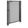 VEVOR Pool Fence Gate, 4 x 2.5 ft Inground Swimming Pool Fences Gate, Outdoor Security Fencing Door Kit with Self-Closing and Self-Locking Design, 352 gsm Teslin PVC Mesh, Easy Installation, Black
