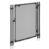 VEVOR Pool Fence Gate, 4 x 2.5 ft Inground Swimming Pool Fences Gate, Outdoor Security Fencing Door Kit with Metal Latch and Stopper, 352 gsm Teslin PVC Mesh, Square Tube, Easy Installation, Black