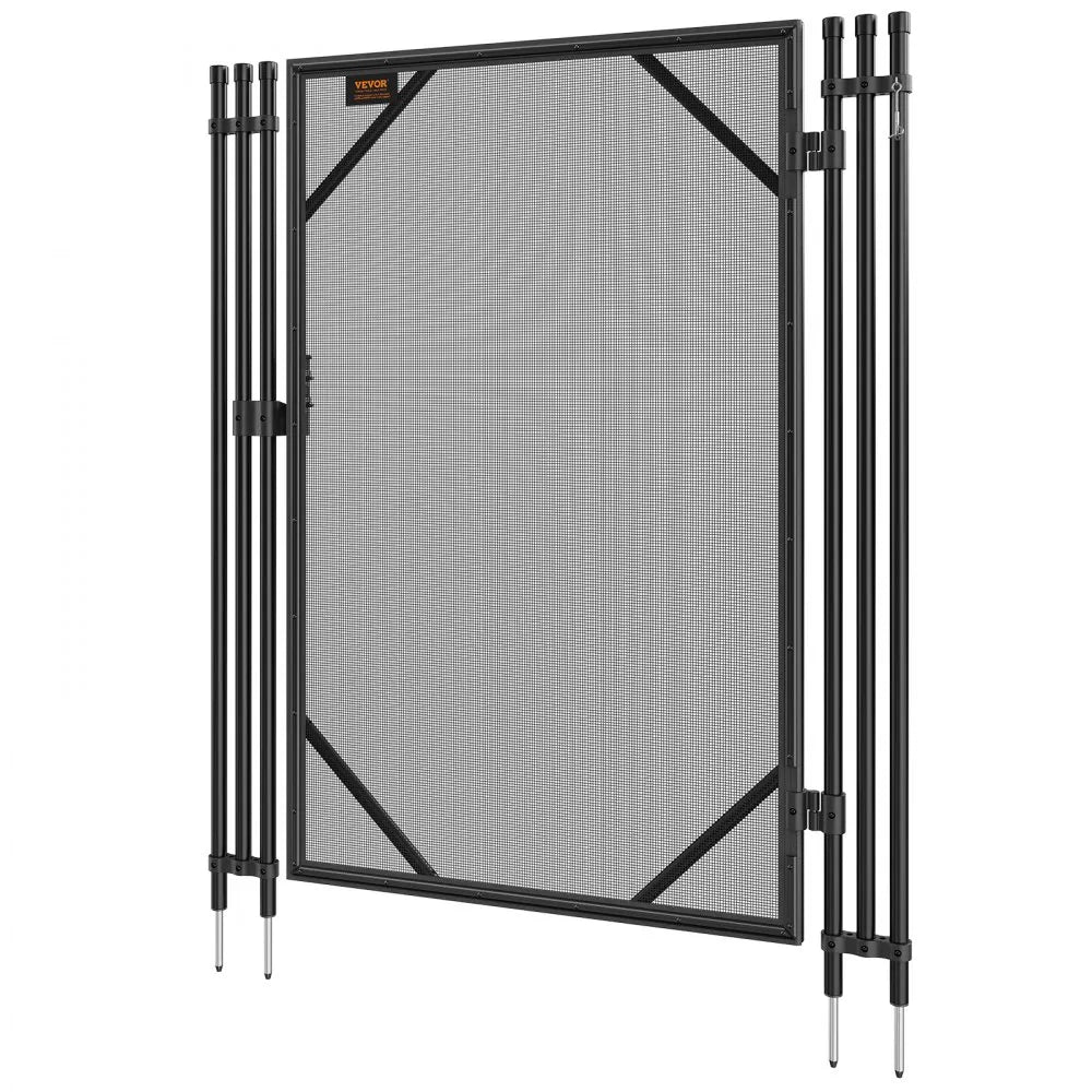 VEVOR Pool Fence Gate, 4 x 2.5 Ft, Easy DIY Installation Inground Pool Gate, Pool Fence Gate Kit with Stainless Steel Latch, Removable Child & Pet Security Pool Fencing