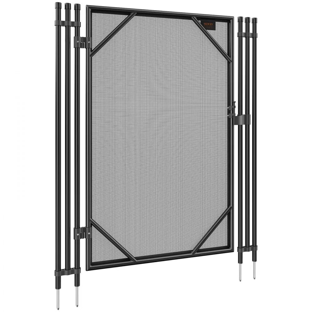 VEVOR Pool Fence Gate, 4 x 2.5 Ft, Easy DIY Installation Inground Pool Gate, Pool Fence Gate Kit with Stainless Steel Latch, Removable Child & Pet Security Pool Fencing