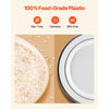 VEVOR Plastic Disposable Plates, 350 Pcs Plastic Dinnerware Set, Include 50 Dinner Plates, 50 Dessert Plates, 50 Pre-Rolled Napkins, 50 Forks, 50 Knives, 50 Spoons, and 50 Cups, for Party and Wedding