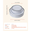 VEVOR Plastic Disposable Plates, 350 Pcs Plastic Dinnerware Set, Include 50 Dinner Plates, 50 Dessert Plates, 50 Pre-Rolled Napkins, 50 Forks, 50 Knives, 50 Spoons, and 50 Cups, for Party and Wedding