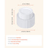 VEVOR Plastic Disposable Plates, 100 Pcs White Plastic Plates, Heavy Duty Plastic Plates with 50 Pcs 9.8 Inch Plastic Dinner Plates and 50 Pcs 7.5 Inch Plastic Dessert Plates, for Wedding and Party