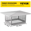 VEVOR Chimney Cap, 13\" x 24\" Flue Caps, 304 Stainless Steel Fireplace Chimney Cover, Adjustable Metal Spark Arrestor with Bolts Screws, Mesh Chimney Flue Cover for Outside Existing Clay Flue Tile