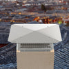 VEVOR Chimney Cap, 17\" x 21\" Flue Caps, 304 Stainless Steel Fireplace Chimney Cover, Adjustable Metal Spark Arrestor with Bolts Screws, Mesh Chimney Flue Cover for Outside Existing Clay Flue Tile
