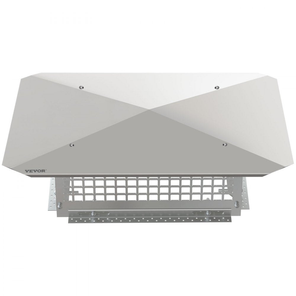VEVOR Chimney Cap, 17\" x 21\" Flue Caps, 304 Stainless Steel Fireplace Chimney Cover, Adjustable Metal Spark Arrestor with Bolts Screws, Mesh Chimney Flue Cover for Outside Existing Clay Flue Tile
