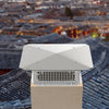 VEVOR Chimney Cap, 8\" x 17\" Flue Caps, 304 Stainless Steel Fireplace Chimney Cover, Adjustable Metal Spark Arrestor with Bolts Screws, Mesh Chimney Flue Cover for Outside Existing Clay Flue Tile