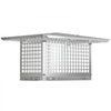 VEVOR Chimney Cap, 8\" x 17\" Flue Caps, 304 Stainless Steel Fireplace Chimney Cover, Adjustable Metal Spark Arrestor with Bolts Screws, Mesh Chimney Flue Cover for Outside Existing Clay Flue Tile