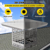 VEVOR Chimney Cap, 8\" x 8\" Flue Caps, 304 Stainless Steel Fireplace Chimney Cover, Adjustable Metal Spark Arrestor with Bolts Screws, Mesh Chimney Flue Cover for Outside Existing Clay Flue Tile