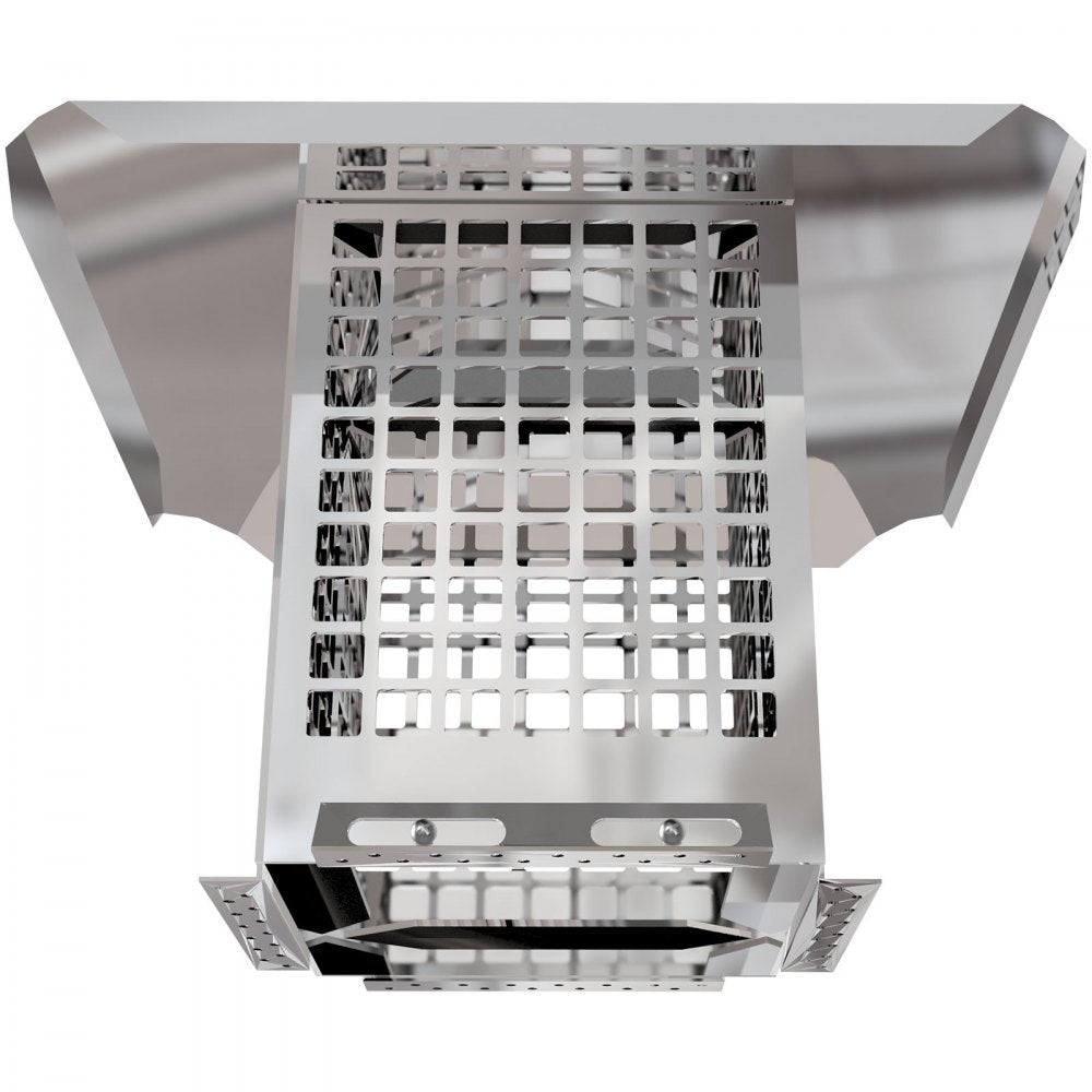 VEVOR Chimney Cap, 8\" x 8\" Flue Caps, 304 Stainless Steel Fireplace Chimney Cover, Adjustable Metal Spark Arrestor with Bolts Screws, Mesh Chimney Flue Cover for Outside Existing Clay Flue Tile