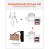 VEVOR Outdoor 2-Tier Kitchen with Zippered Bag, Portable Folding Cook Table for BBQ, Party and Camping, Brown