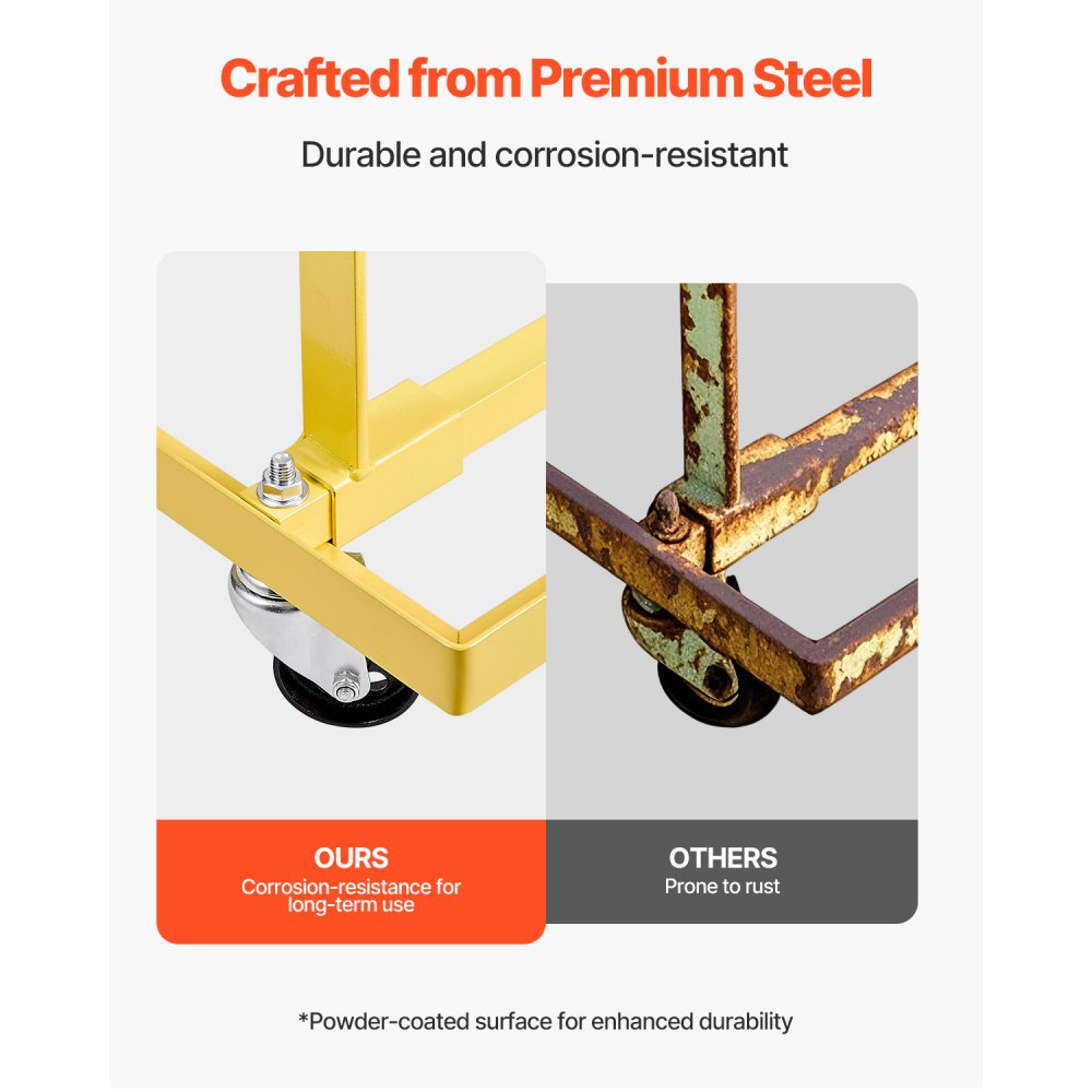 VEVOR Engine Stand, 750 LBS Load Capacity Engine Motor Stand with Adjustable Width & Length, Heavy-Duty Steel Motor Holder with 4 Swivel Casters and 2 Ratchet Straps, Suitable for Most Engines