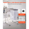 VEVOR Blueprint Storage Rack, Steel, Mobile Adjustable Blueprint Holder with 6 Pack of 24 Inch Aluminum Clamps, 4 Wheels, Display Rack Storage Organizer Stand, for File Display Plan Poster Office Home