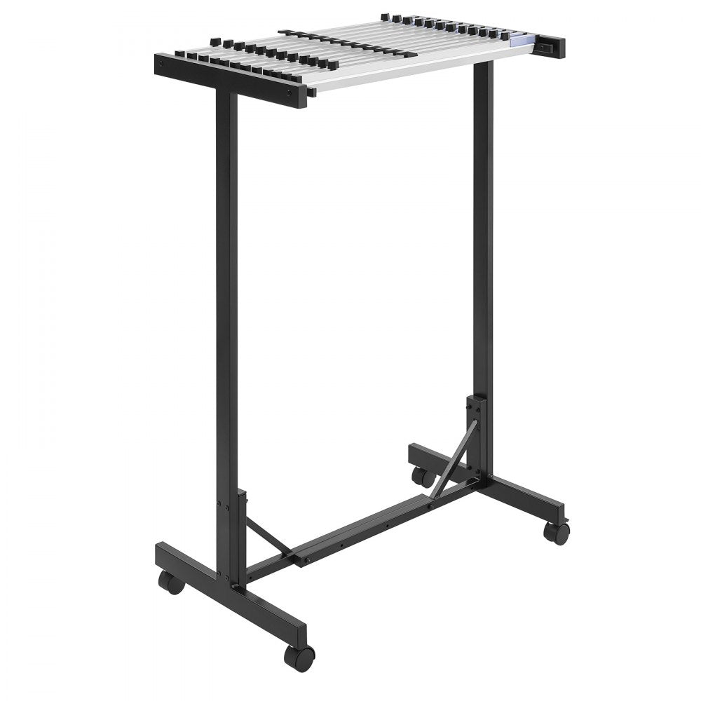 VEVOR Blueprint Storage Rack, Steel, Mobile Adjustable Blueprint Holder with 12 Pack of 30 Inch Aluminum Clamps, Wheels, Display Rack Storage Organizer Stand, for File Display Plan Poster Office Home