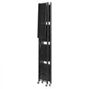 VEVOR 5-Tier Foldable Storage Shelf, 28W x 13D x 66H Inch Folding Metal Rack Shelving Unit, No Assembly Organizer Shelf with 5 Wheels & 4 Hooks for Pantry, Kitchen, Garage, Basement, Black