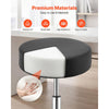 VEVOR Rolling Stool with Wheels, 500 lbs Weight Capacity, Height Adjustable, Thick Cushion Ergonomic PU Leather Seat, 360° Swivel Round Rolling Stool Chair for Salon, Spa, Clinic, Medical, Black