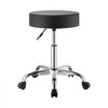 VEVOR Rolling Stool with Wheels, 500 lbs Weight Capacity, Height Adjustable, Thick Cushion Ergonomic PU Leather Seat, 360° Swivel Round Rolling Stool Chair for Salon, Spa, Clinic, Medical, Black