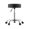 VEVOR Rolling Stool with Wheels, 500 lbs Weight Capacity, Height Adjustable, Thick Cushion Ergonomic PU Leather Seat, 360° Swivel Round Rolling Stool Chair for Salon, Spa, Clinic, Medical, Black