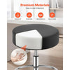 VEVOR Rolling Stool with Wheels Footrest, 500 lbs Weight Capacity, Height Adjustable, Thick Cushion Ergonomic PU Leather Seat, 360° Swivel Round Rolling Stool Chair for Salon, Clinic, Medical, Black