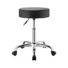 VEVOR Rolling Stools with Wheels, Set of 2, 500 lbs Weight Capacity, Height Adjustable, Thick Cushion Ergonomic PU Leather Seat, 360° Swivel Round Rolling Stool Chair for Salon, Spa, Clinic, Black