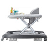 VEVOR 4-in-1 Baby Walker, Foldable Baby Activity Center on Wheels, 3 Adjustable Height, Music & Toys Tray, Learning-Seated | Walk-Behind | Rocker | Bouncer Toddler Walker for Girls Boys  6-24 Months