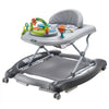 VEVOR 4-in-1 Baby Walker, Foldable Baby Activity Center on Wheels, 3 Adjustable Height, Music & Toys Tray, Learning-Seated | Walk-Behind | Rocker | Bouncer Toddler Walker for Girls Boys  6-24 Months