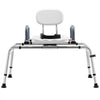 VEVOR Sliding Shower Chair, 400 lbs Tub Transfer Bench for Bathtub with Swivel Seat, Shower Bench with Pivoting Arms and Backrest, Height & Width Adjustable for Handicap, Seniors, Elderly and Disabled